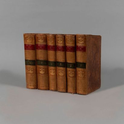 null MOLIERE. Œuvres. Paris. Compagnie des libraires associés An XIII-1804. 6 volumes...