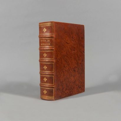 null MONTAIGNE. Les Essais. Paris, Dallin, 1625. 1 volume in-8, pleine basane racinée...