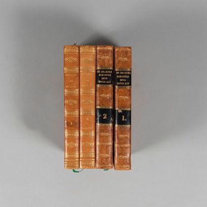 null BRIENNE. Mémoires inédits… Paris. Ponthieu. 1828. 2 volumes in-8, demi-basane,...