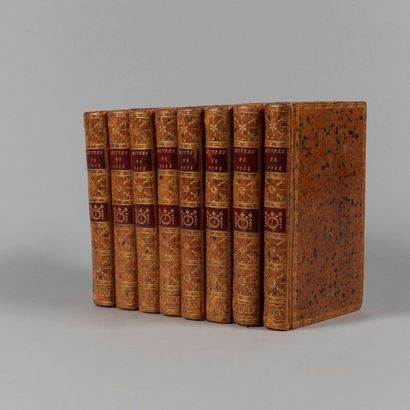 null POPE. Œuvres complètes… Paris. Veuve Duchesne. 1779. 8 volumes in-8, plein veau...