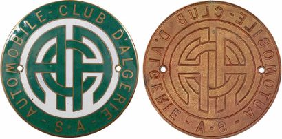null Algérie, badge de l'Automobile Club, section d'Alger, s.d. Paris

A/AUTOMOBILE...
