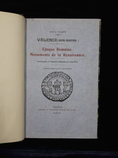 null [Valence] Marius VILLARD. Valence-sur-Rhône. Epoque romaine. Monuments de la...