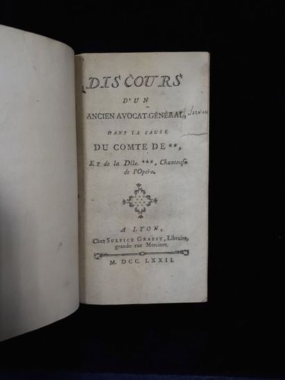 null [Joseph Michel Antoine SERVAN.] Discours d'un ancien avocat général, dans la...