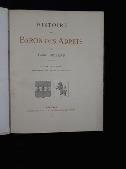 null Abbé BRISARD. Histoire du baron des Adrets. Nouvelle édition, accompagnée de...