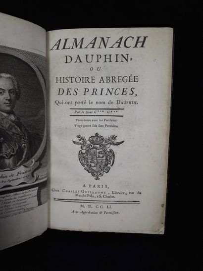 null [Laurent-Charles GUILLAUME*.] Almanach dauphin, ou Histoire abrégée des princes...