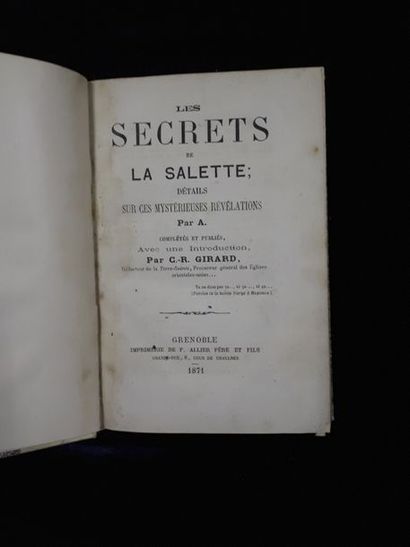 null A. Les Secrets de la Salette ; détails sur ces mystérieuses révélations. Complétés...