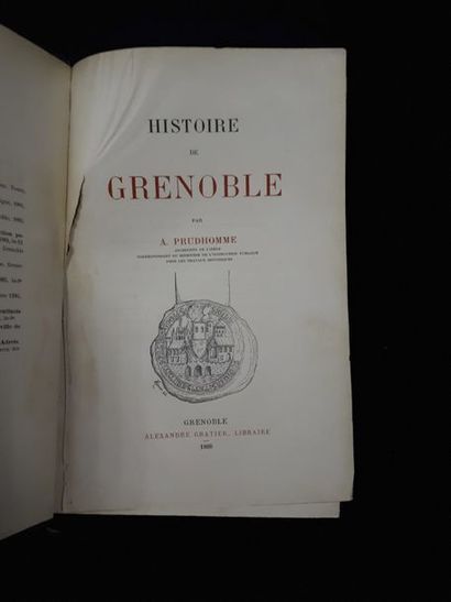 null [Grenoble] A. PRUDHOMME, archiviste de l'Isère, correspondant du ministère de...