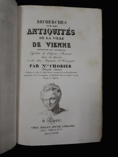 null [Vienne] Nicolas CHORIER. Recherches sur les antiquités de la ville de Vienne...