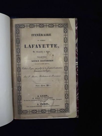 null J. MORIN, rédacteur du Précurseur. Itinéraire du général Lafayette de Grenoble...