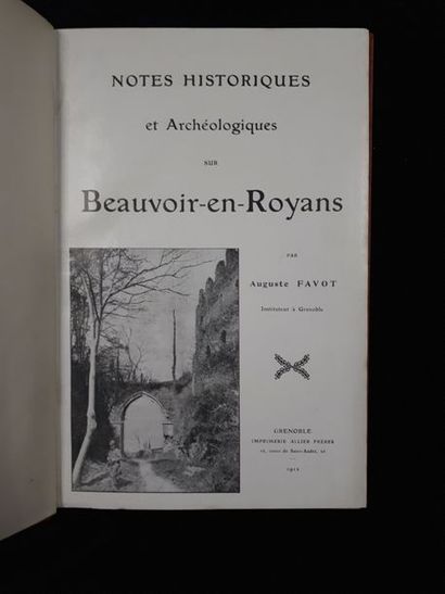 null [Beauvoir-en-Royans] Auguste FAVOT, instituteur à Grenoble. Notes historiques...