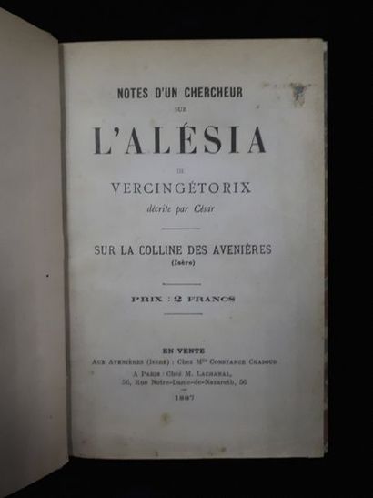 null [Les Avenie?res] [A. LACHANAL.] Notes d'un chercheur sur l'Alésia de Vercingétorix...
