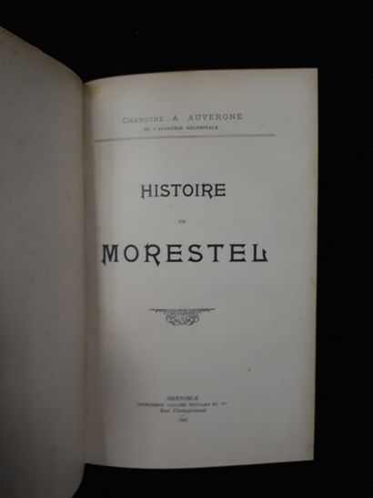 null [Morestel] Chanoine A. AUVERGNE, de l'Académie delphinale. Histoire de Morestel....