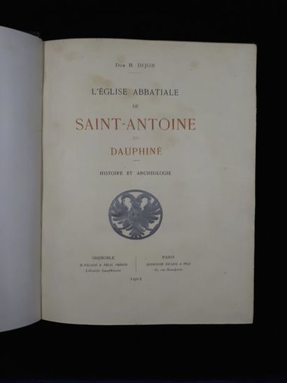 null [Saint-Antoine-en-Dauphine?] Dom H. DIJON. L'Eglise abbatiale de Saint-Antoine...
