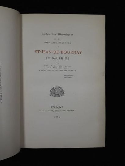 null [Saint-Jean-de-Bournay] MM. F. GASPARD, notaire, et A. PIOLLAT, légiste. Recherches...