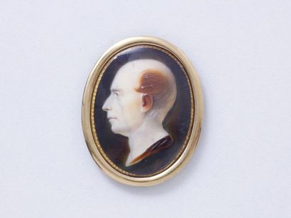 null PARANT Louis Bertin (1768-1851), attribué à.

Portrait miniature ovale peint...