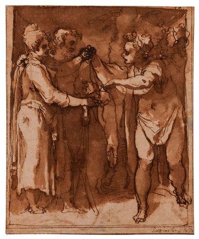 null Taddeo ZUCCARO (Urbino 1529 - Rome 1566) 

Les frres de Joseph partageant sa...