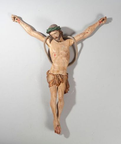 null Crucifix en bois peint