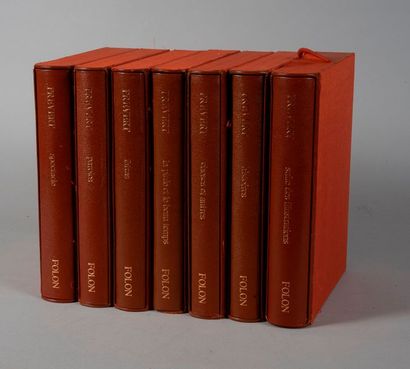 null PREVERT. Œuvres. Paris. Sauret. 1980. 6 volumes in-4, reliure éditeur, sous...