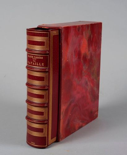 null FARRERE. Claude. La Bataille. Paris. Blaizot. 1925. 1 volume in-4, plein maroquin...