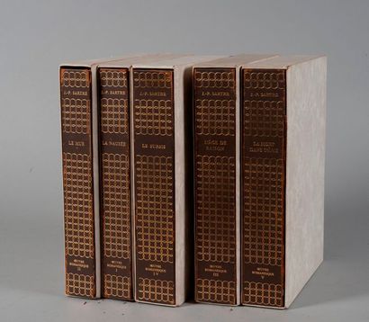 null SARTRE. Œuvres. Paris. Imprimerie Nationale. 1938. 5 volumes in-4, brochés,...
