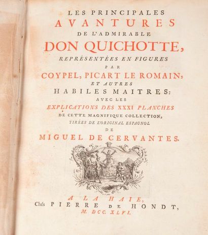 null CERVANTES. Les principales aventures de l’admirable Don Quichotte… La Haye....