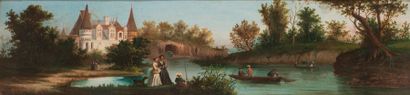 null Ecole ROMANTIQUE du XIXe siècle

Trois paysages

Suite de trois toiles.

104...