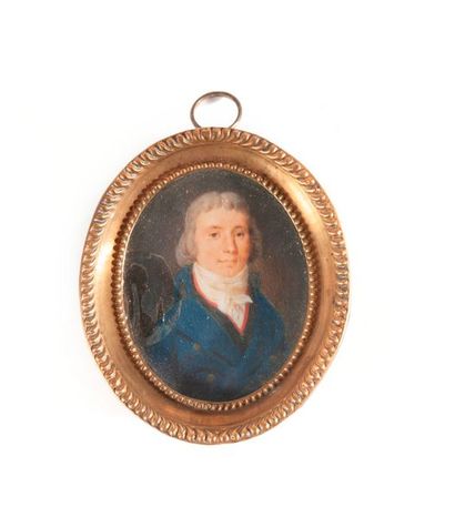 null Ecole FRANCAISE du début du XIXe siècle

Portrait homme à la redingote bleue

Gouache...