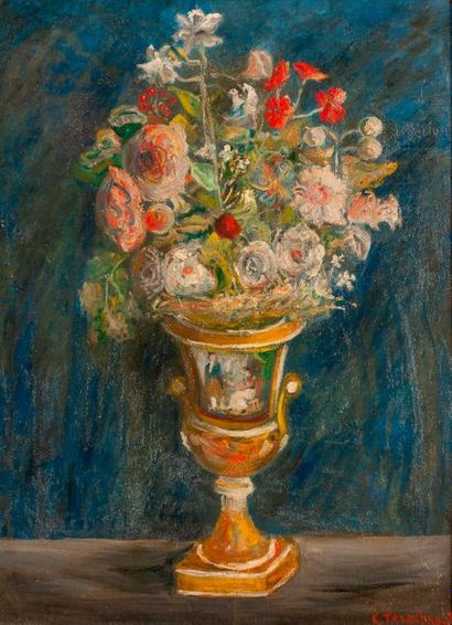 null CONSTANTIN TERECHKOVITCH (1902 - 1978)

Fleurs dans un vase Médicis

Huile sur...