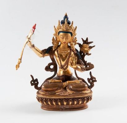 null Statuette en bronze doré représentant bouddha

(en l'état sans réclamation)...