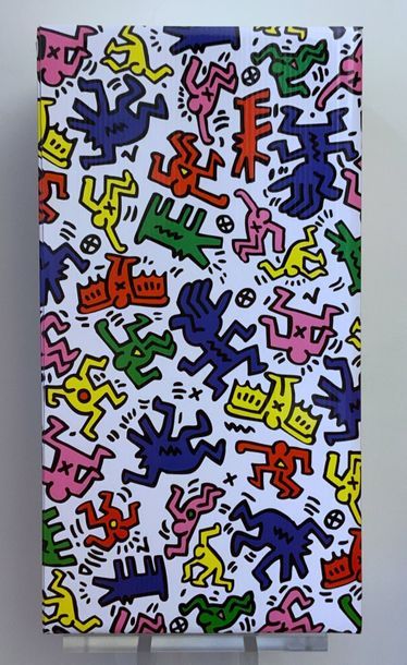 Bearbrick Keith Haring 1000%, 2017 



Figurine en vinyle peint 

Empreinte sous...