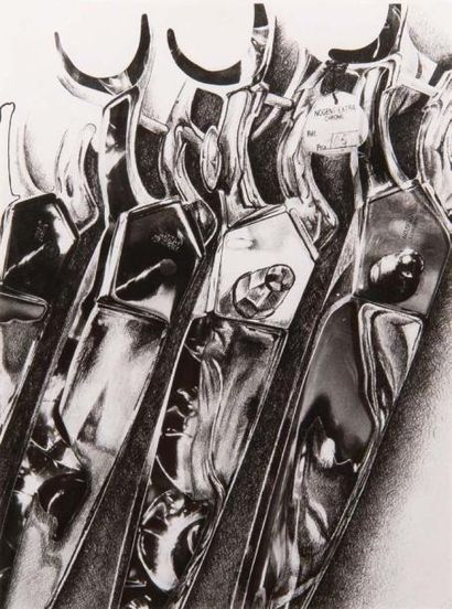 FRANCKEN Ruth (1924-2006) Ciseaux Tirage argentique d'époque 23 x 17 cm à vue