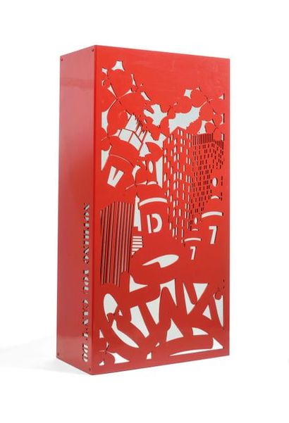 CINZ, né en 1976 CINZ, né en 1976

NO THINK YOU CAN DO

Sculpture en tôle rouge

Red...