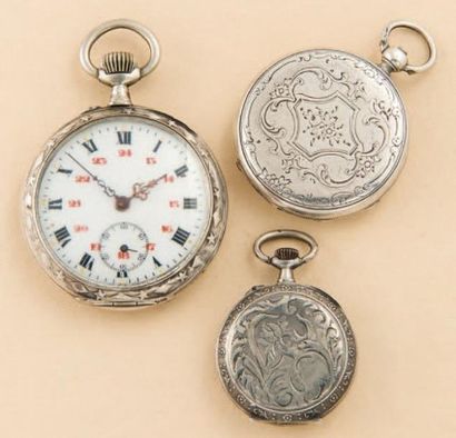 null LOT MONTRE DE POCHE dont VACHERON FRERES (fin XIX ème), vers 1877 Lot constitué...