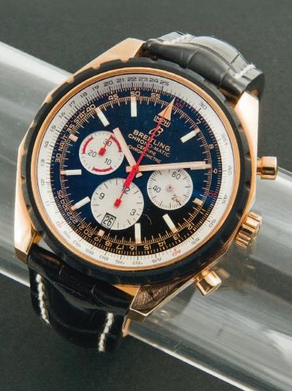 BREITLING (Chronographe Chrono-Matic 49 / Or rouge 500 exemplaires), vers 2009 Réédition...