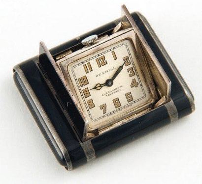 DUNHILL (Pendulette / Chronomètre by TAVANNES ), vers 1935 Mini pendulette de poche...