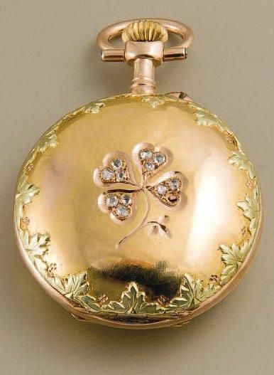 LeCOULTRE & Cie (Poche Miniature / Or rose & jaune), vers 1910 Montre de poche miniature...