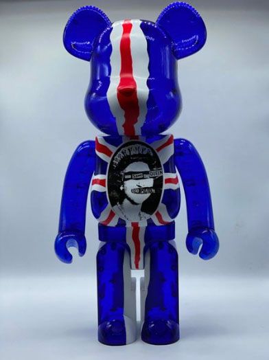 Be@rbrick Sex Pistols : God Save the Queen (Clear) 1000%, 2016 Figurine en vinyle...