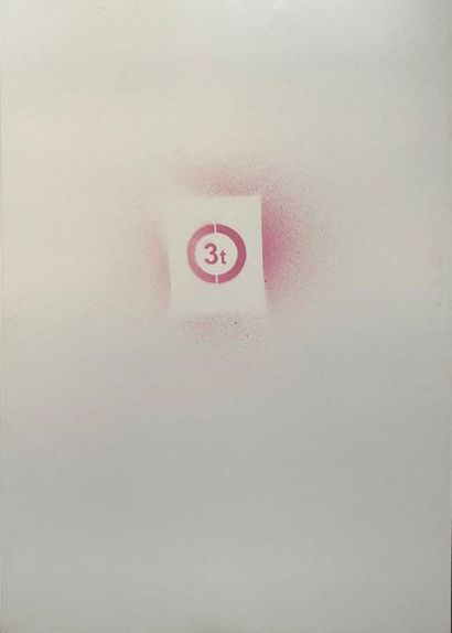 DRAN (Français, né en 1980) 3 tonnes
Box, titled in pencil with original spray paint...