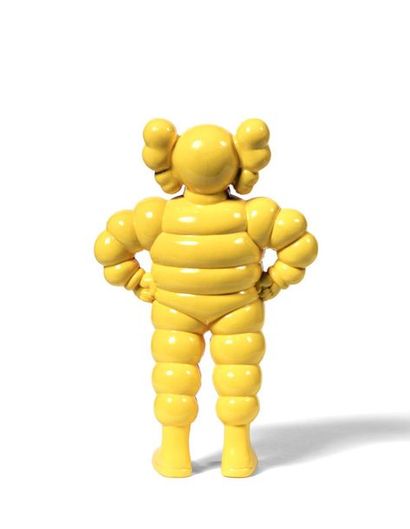 KAWS (Américain, né en 1974) Chum (Yellow), 2002 

Figurine en vinyle

Empreinte...
