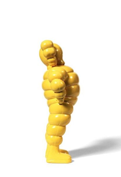 KAWS (Américain, né en 1974) Chum (Yellow), 2002 

Figurine en vinyle

Empreinte...