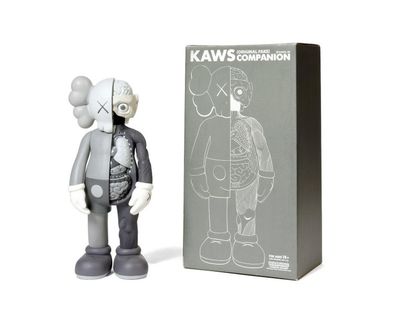 KAWS (Américain, né en 1974) Five Years Later Dissected Companion (Grey), 2006 Figurine...