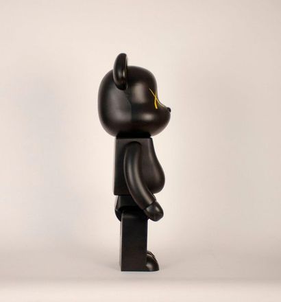 KAWS (Américain, né en 1974) Bearbrick Dissected Companion 1000% (Black), 2010 Figurine...