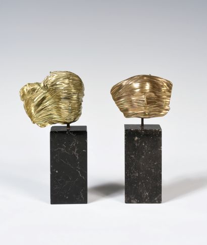 Igor MITORAJ (1944-2014) IGOR MITORAJ (1944-2014)

VEILED HEAD

Sculpture in gilded...