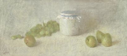 AARON SHIKLER (1922-2015) AARON SHIKLER (1922-2015)

STILL LIFE WITH GRAPES AND FEATHERS,

1987

Pastel...