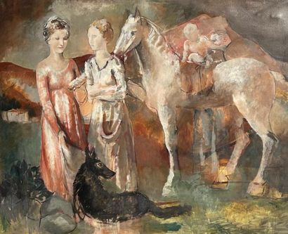 PEDRO PRUNA (1904-1971) PEDRO PRUNA (1904-1977) 
THE WHITE HORSE, 1930 
Oil on canvas,...