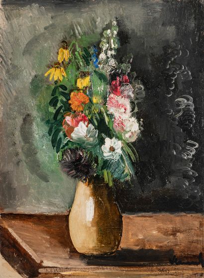 Maurice de Vlaminck (1876-1958) MAURICE DE VLAMINCK (1876-1958) 
FLOWERS IN A VASE...