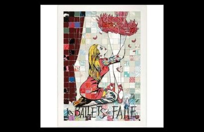 FAILE (Américains, Collectif fondé en 1999). Coloured screenprint. Signed. Edition...