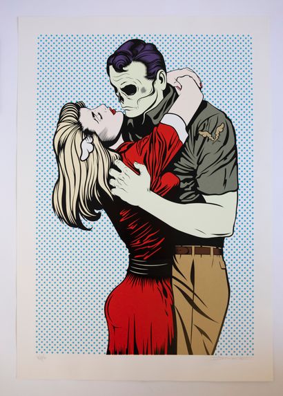 D*FACE (BrItannique, né en 1978) Screenprint in colour. Signed and numbered 110/150...