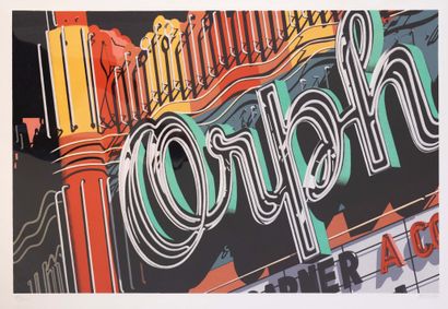 ROBERT COTTINGHAM ( Américain, né en 1935) Orph, 1972. 

Sérigraphie en couleurs...