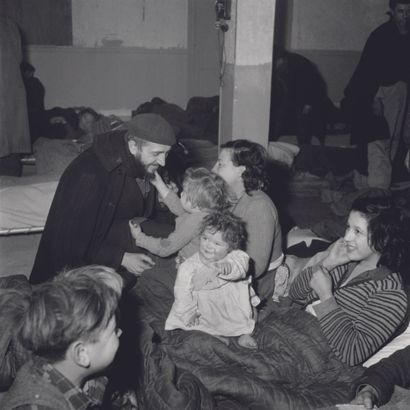 AFP AFP

Abbé Pierre with a homeless family in

Paris on February 2nd, 1954.

Digital...